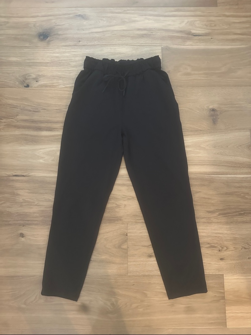Lulu lemon Black Drawstring Tapered Pants
